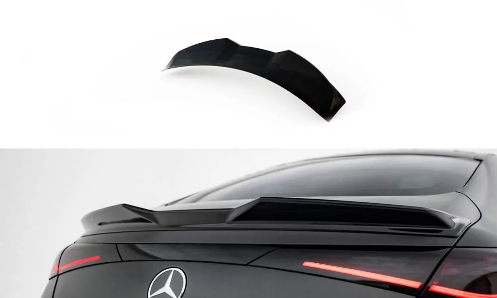 Spoiler CAP Für 3D Mercedes-Benz CLE AMG-Line C236 Schwarz Hochglanz