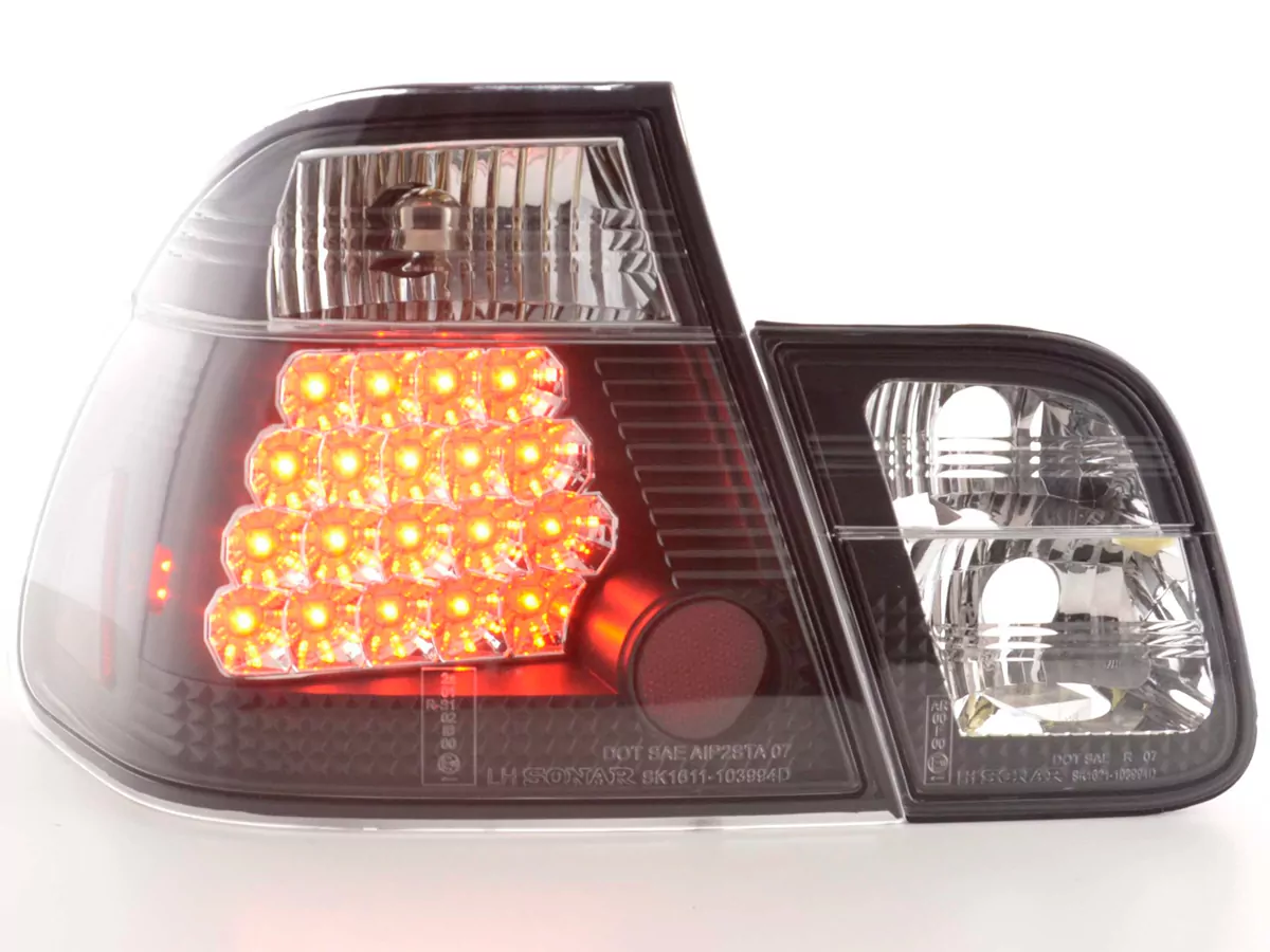 LED Rückleuchten Set BMW 3er Limousine Typ E46 Bj. 98-01 schwarz