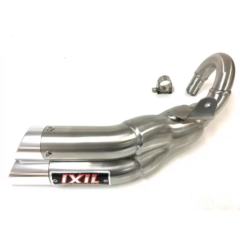IXIL Dual Hyperlow L2X Silencer Stainless Steel / Aluminium polished - Aprilia CR125 - XA0319V