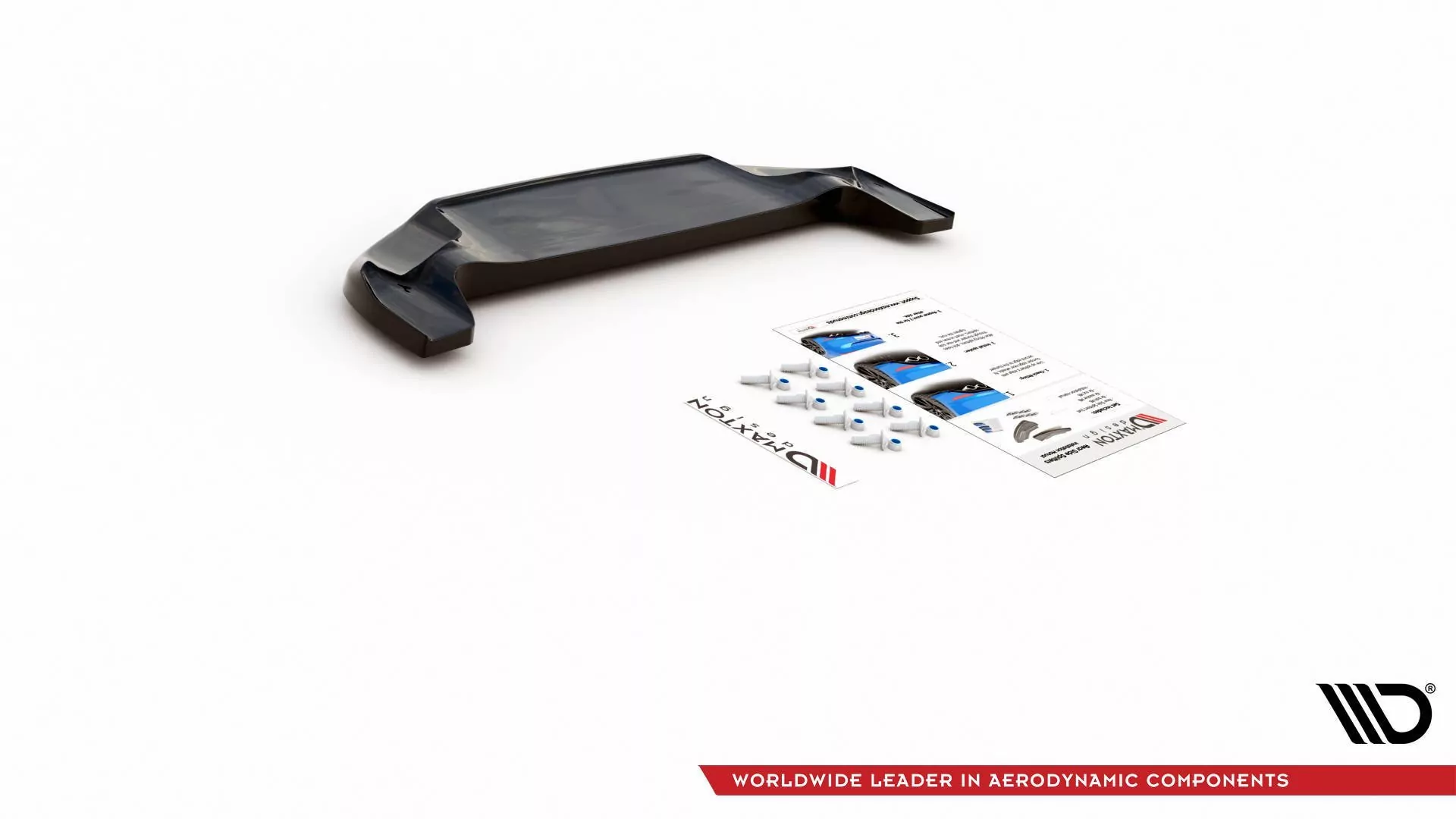 Mittlerer Diffusor Heck Ansatz Passend Für Fiat 124 Spider Abarth Schwarz Hochglanz