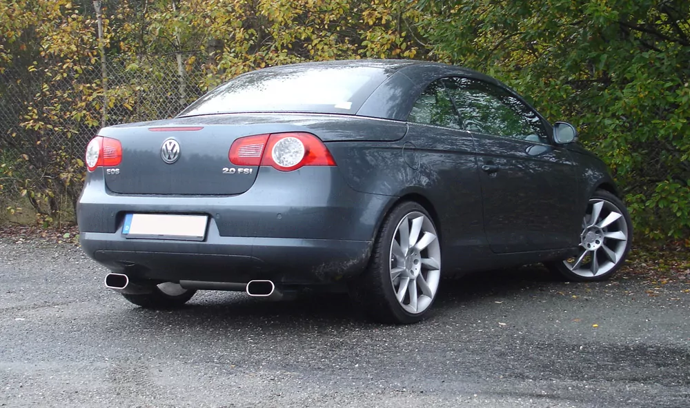 VW Eos  1F  Endschalldämpfer Ausgang rechts/links - 160x80 Typ 57 rechts/links