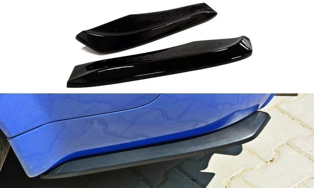 Heck Ansatz Flaps Diffusor Passend Für Diffusor Passend Für AUDI RS6 C5 AVANT Schwarz Hochglanz Schwarz Hochglanz