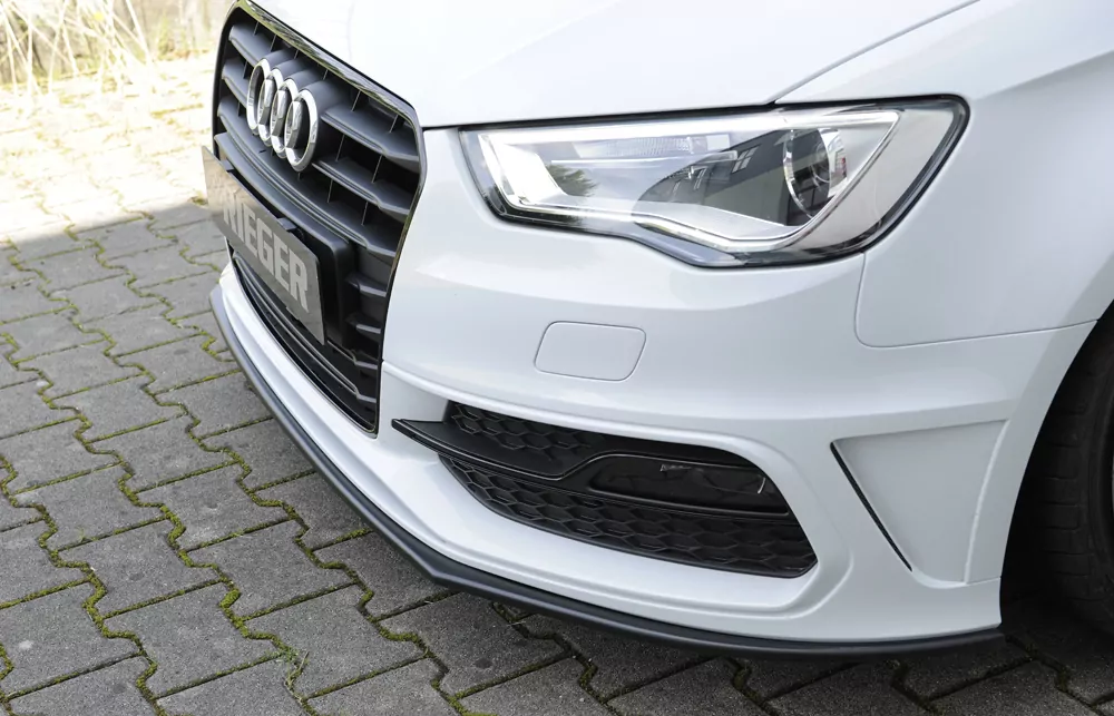Rieger Spoilerschwert für Audi A3 (8V) | 5-tür. (Sportback 8VA) 07.12-08.16 (bis Facelift) für orig. S-Line Frontschürze