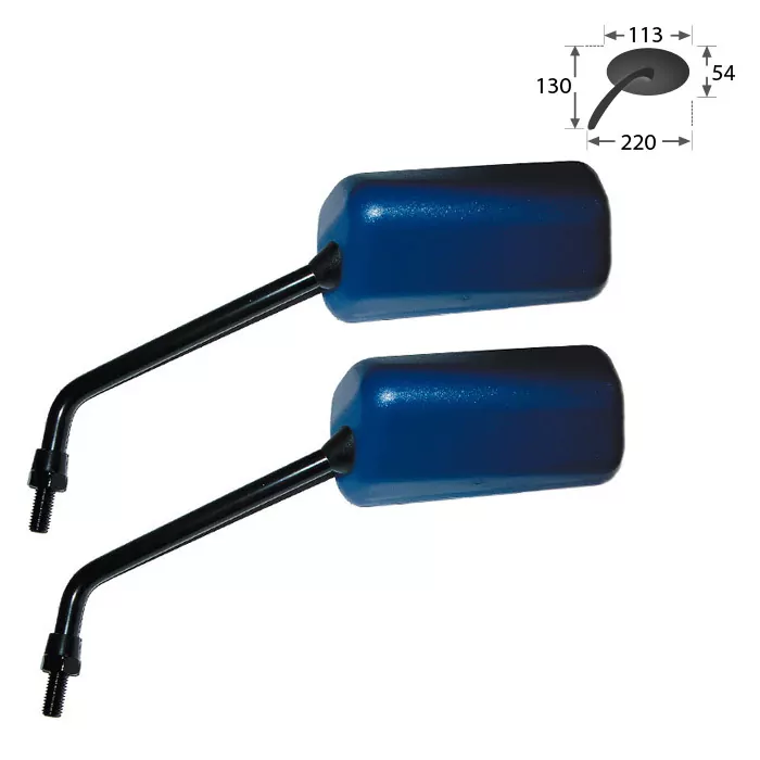 F1-spiegel | 2 X M8-r | Blau | Paar | *** Passend Für Viele Scooter Modelle ***