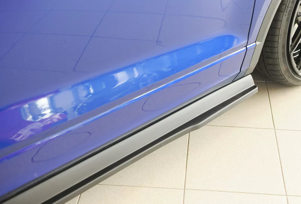 Rieger Seitenschweller links ansatz matt schwarz für VW T-Roc R (A1) 5-tür. 01.22- (ab Facelift)