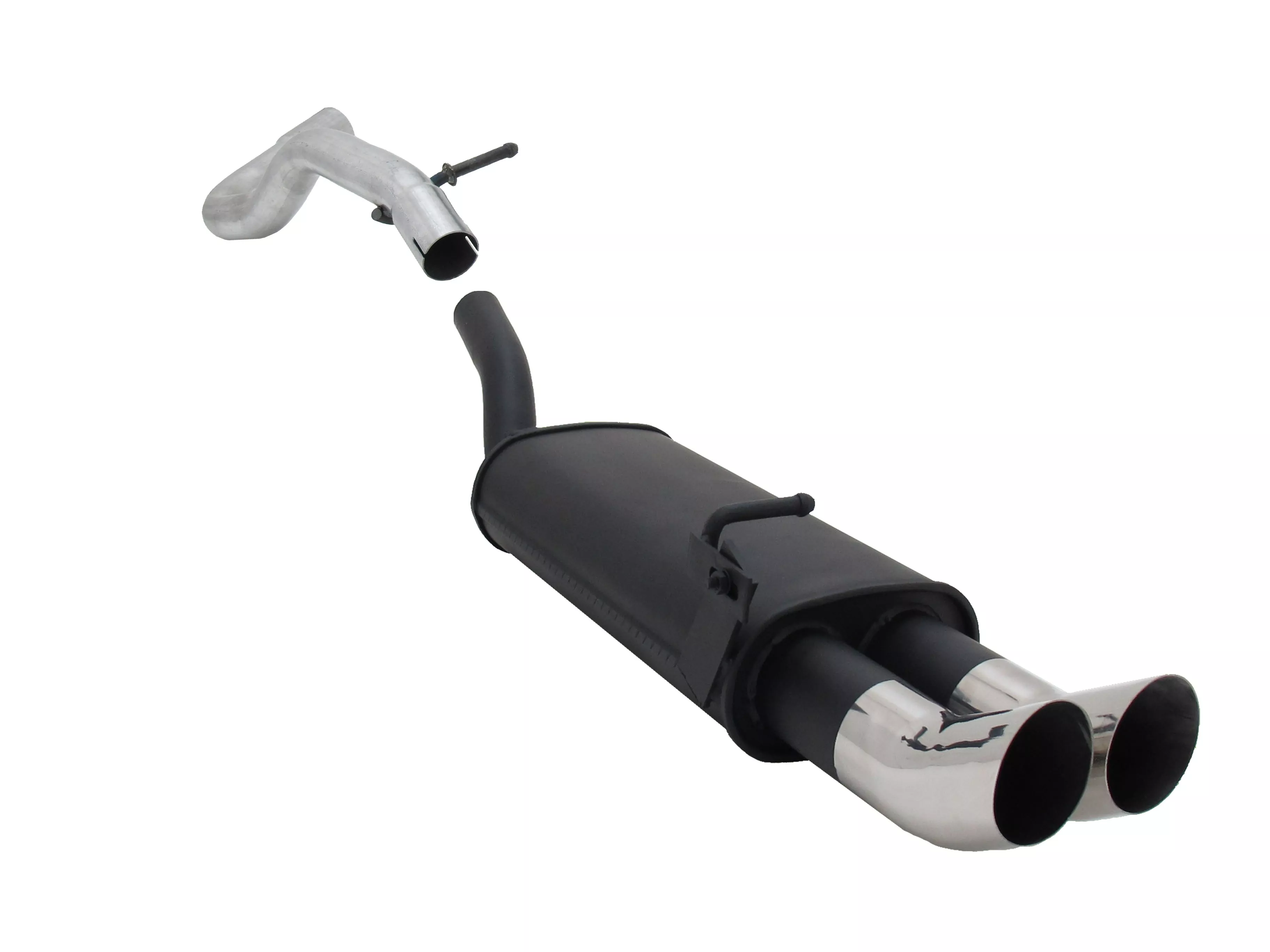 Novus Sportauspuff für Audi A3 / Seat Leon / VW Golf 4 / VW New Beetle 2x76mm DTM