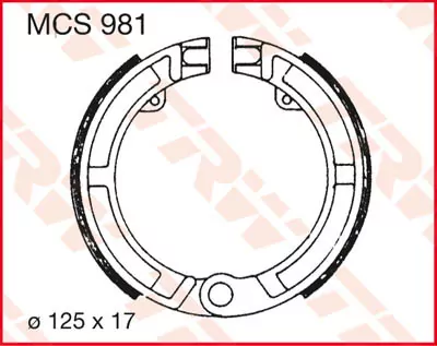 Bremsbacken Mcs981