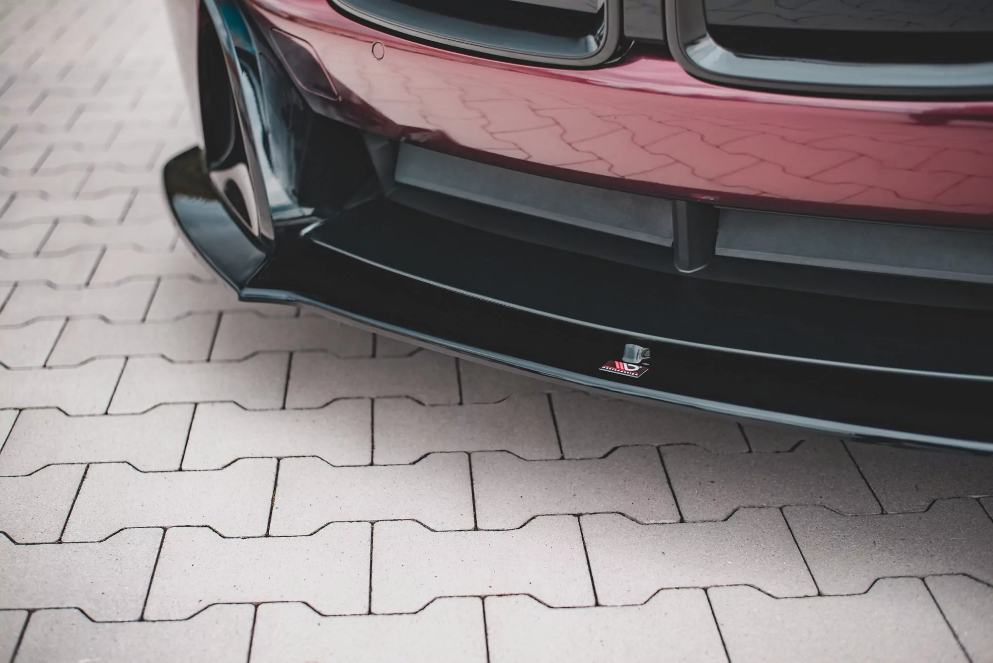 Front Ansatz Passend Für BMW I8 Schwarz Hochglanz