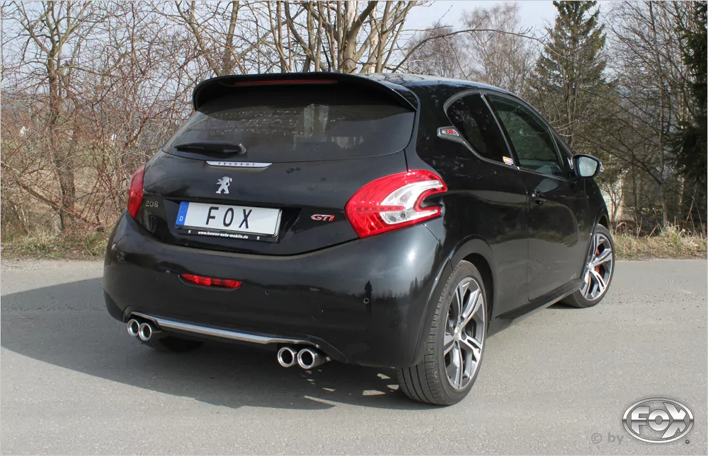 Peugeot 208 GTI  Endschalldämpfer Ausgang rechts/links - 2x76 Typ 13 rechts/links