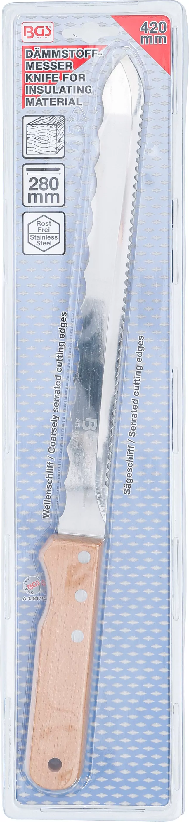 Dämmstoffmesser | 420 mm | Holzgriff