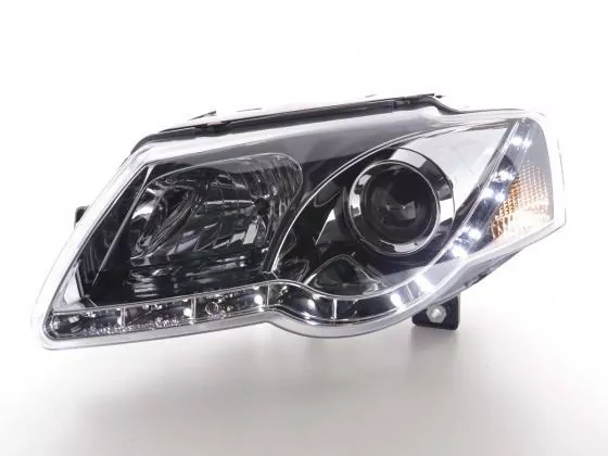 Scheinwerfer Set Daylight LED TFL-Optik VW Passat Typ 3C Bj. 05- chrom