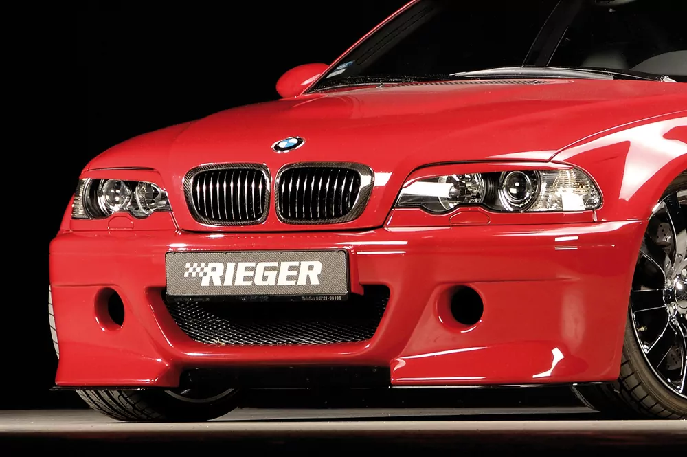 Rieger Spoilerstoßstange CS-Look für BMW 3er E46 M3 - Coupé 06.00- carbon optik