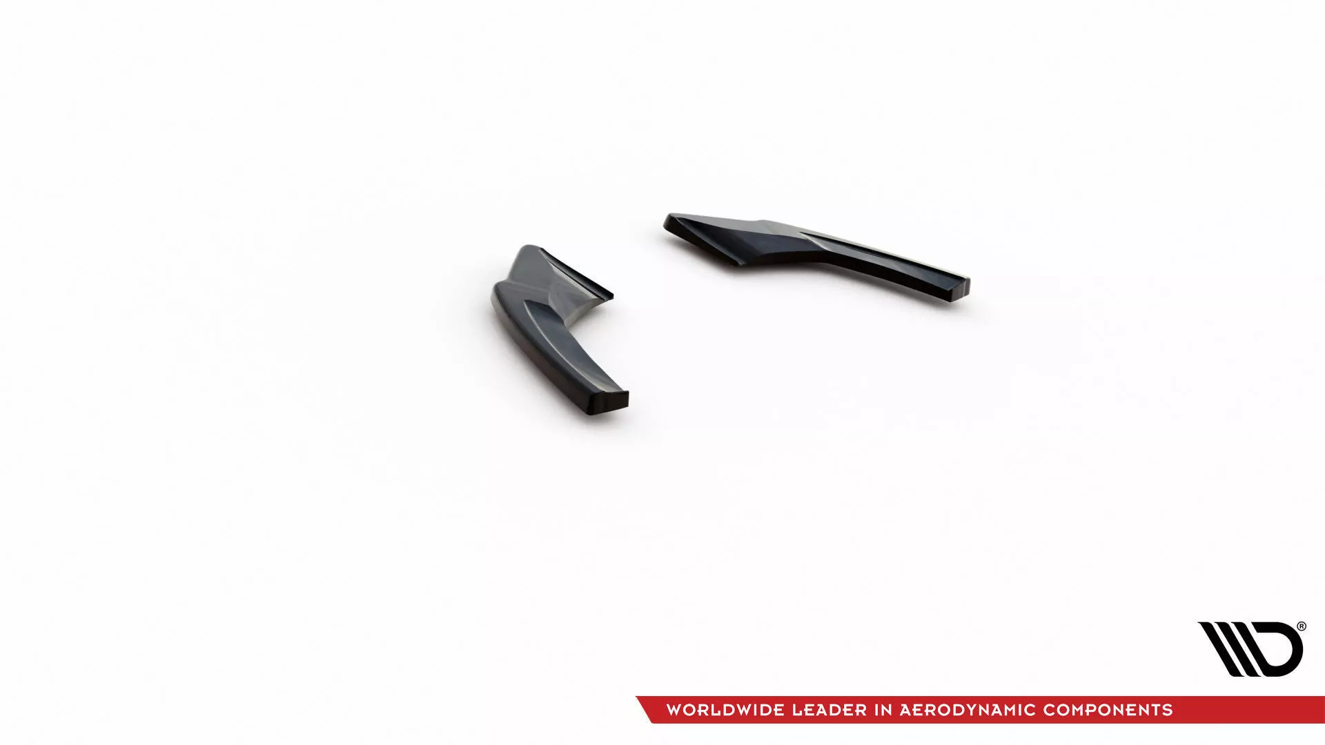 Heck Ansatz Flaps Diffusor V.2 Für Volkswagen Golf GTI Clubsport Mk8 Facelift Schwarz Hochglanz