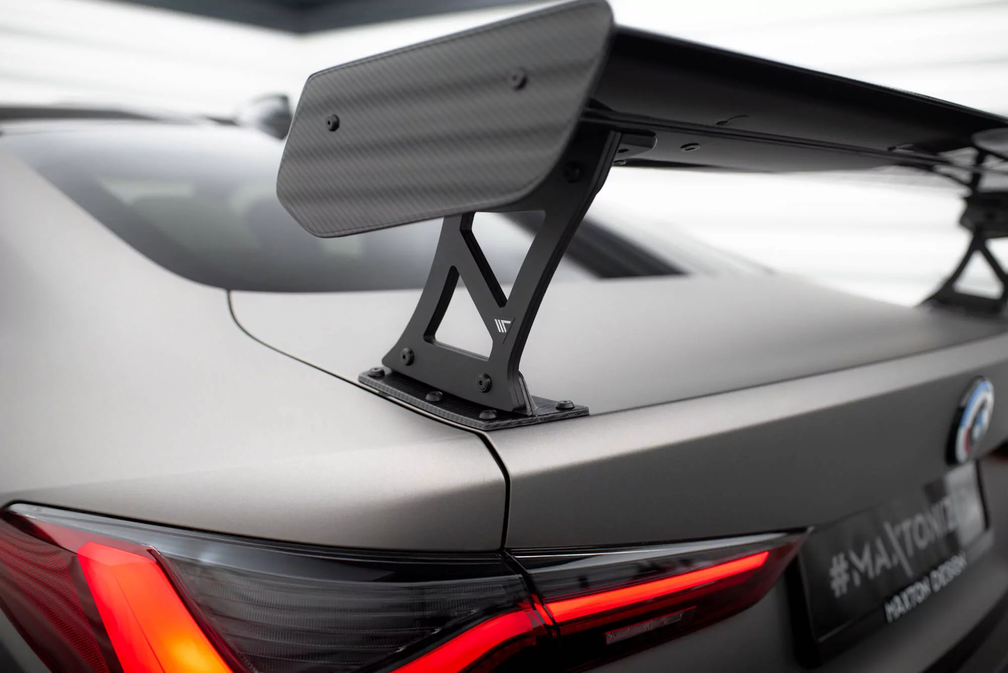 Carbon Spoiler With External Brackets Uprights  BMW M4 G82 / M440i G22 / 4 M-Paket G22