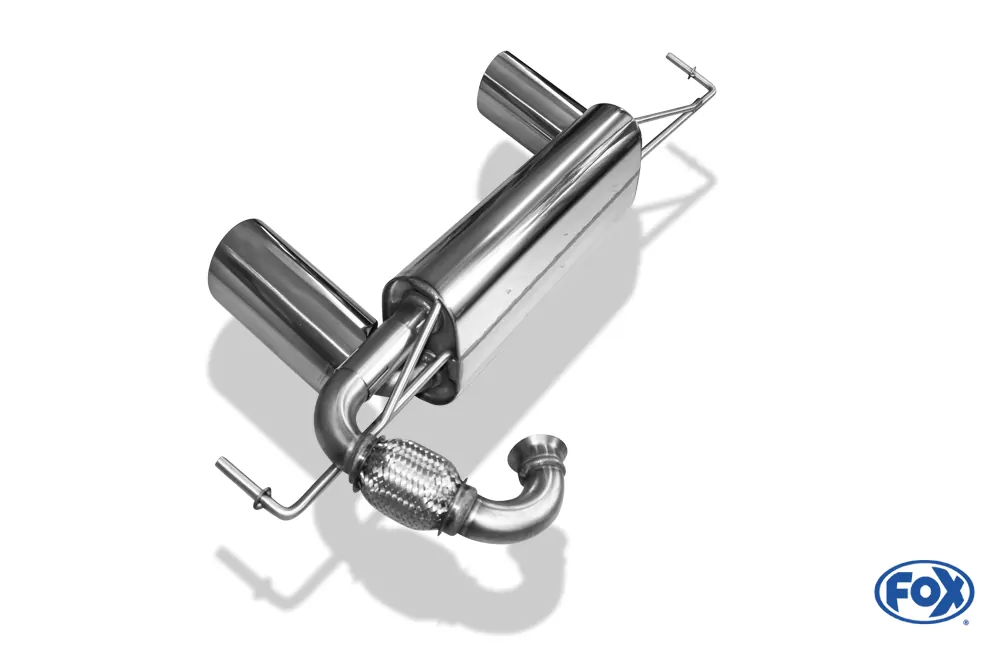 Smart Forfour 453 mit Brabus Heckansatz  Endschalldämpfer quer Ausgang rechts/links inkl. Flexstück - 1x100 Typ 25 rechts/links