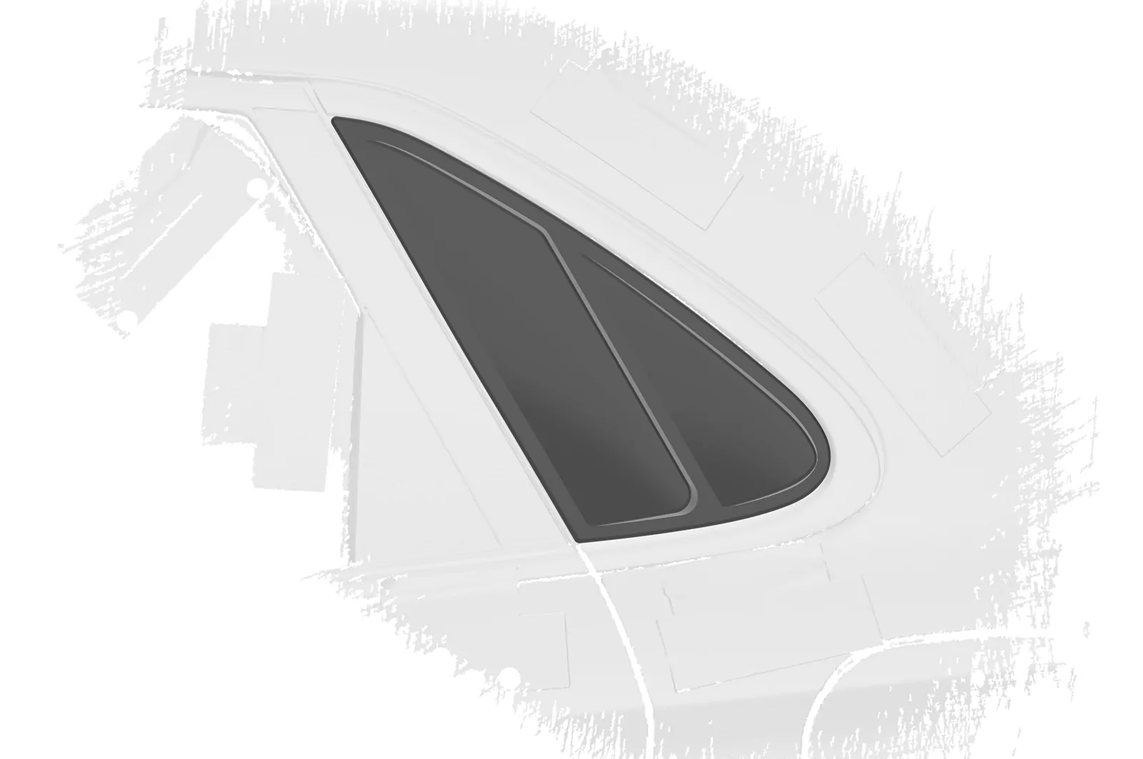 Seitenscheibenblenden für Hyundai I30 (PD) Schrägheck SSB024 Schwarz Strukturiert