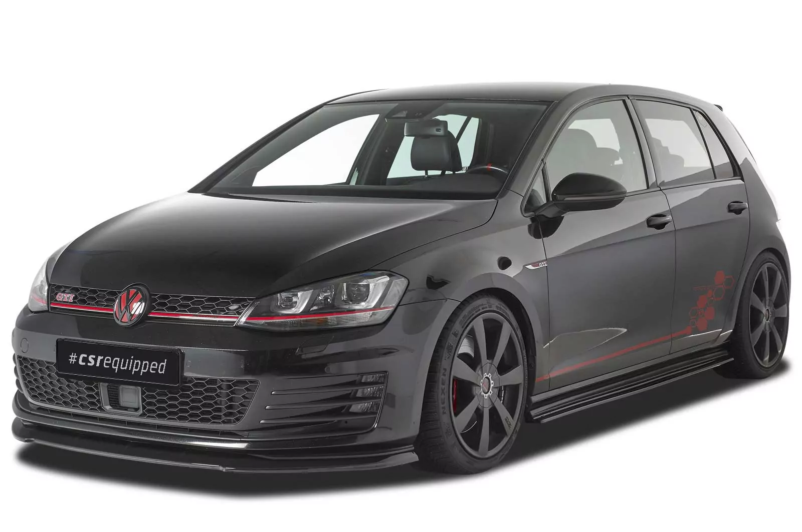 Cup-Spoilerlippe mit ABE für VW Golf 7 GTI / GTD CSL338 Strukturiert (schwarz matt)