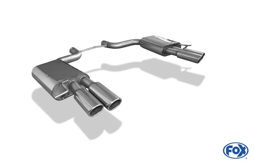Audi A8 Typ 4E - S8-Optik  Endschalldämpfer rechts/links Ø70mm - 2x88x74 Typ 32 rechts/links (S8-Optik)