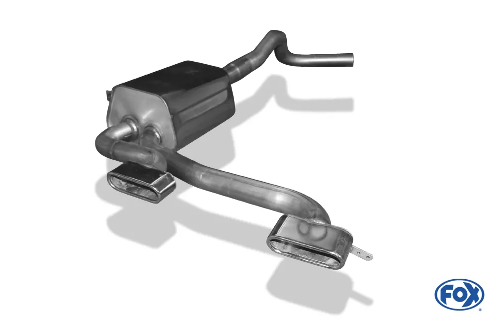 Renault Megane II Sport  Endschalldämpfer Ausgang mittig - 2x130x50 Typ 52