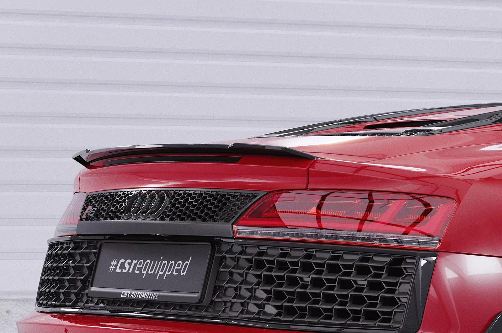 Heckflügel mit ABE für Audi R8 (4S) Spyder HF760 Strukturiert (schwarz matt)