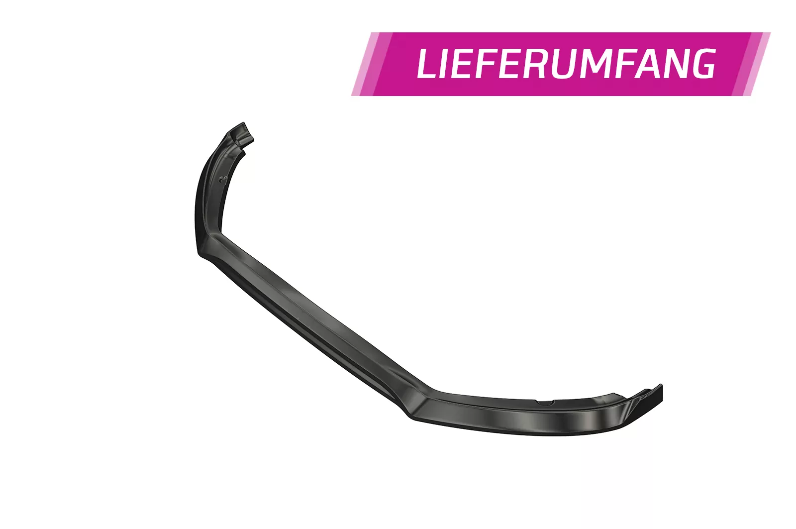 Cup-Spoilerlippe mit ABE für Peugeot 208 GTi CSL694 Schwarz Strukturiert