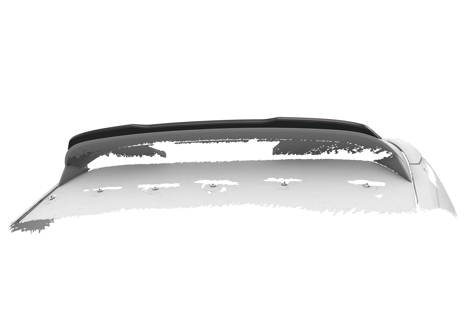 Heckflügel mit ABE für Opel Corsa F HF134 Schwarz Strukturiert