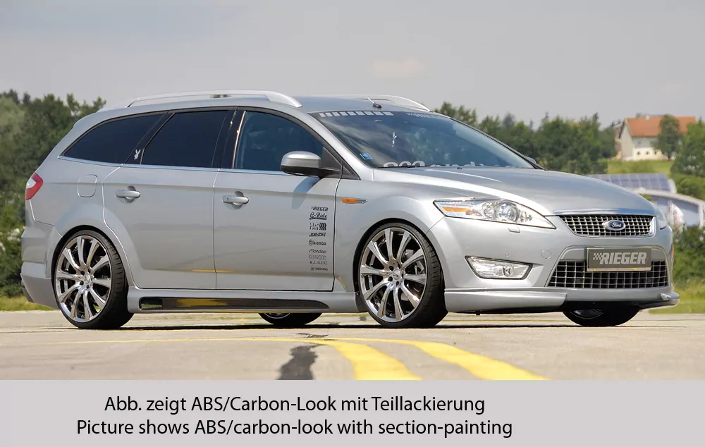 Rieger Seitenschweller rechts  SG-Design matt schwarz für Ford Mondeo (BA7) Lim. 10.10-09.14 (ab Facelift)
