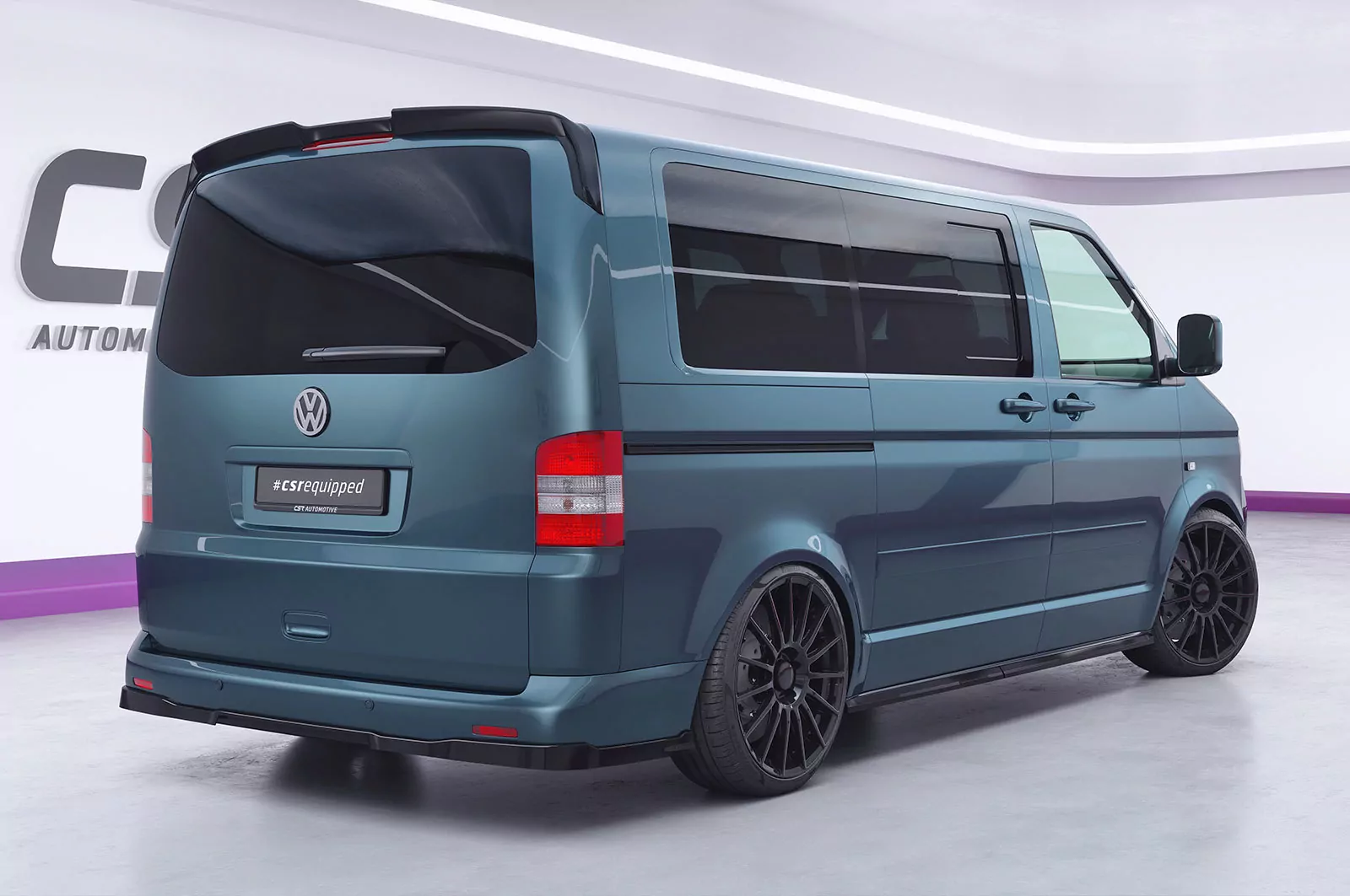 Heckansatz für VW T5 HA269 Strukturiert (schwarz matt)