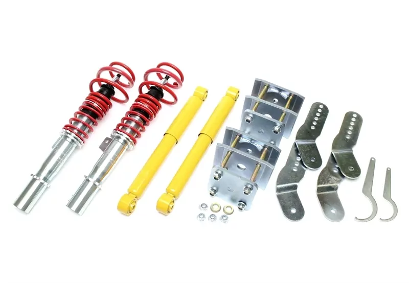 TA Technix Gewindefahrwerk bis 1005kg maximale Vorderachslast passend für VW Caddy III, Typ 2K_