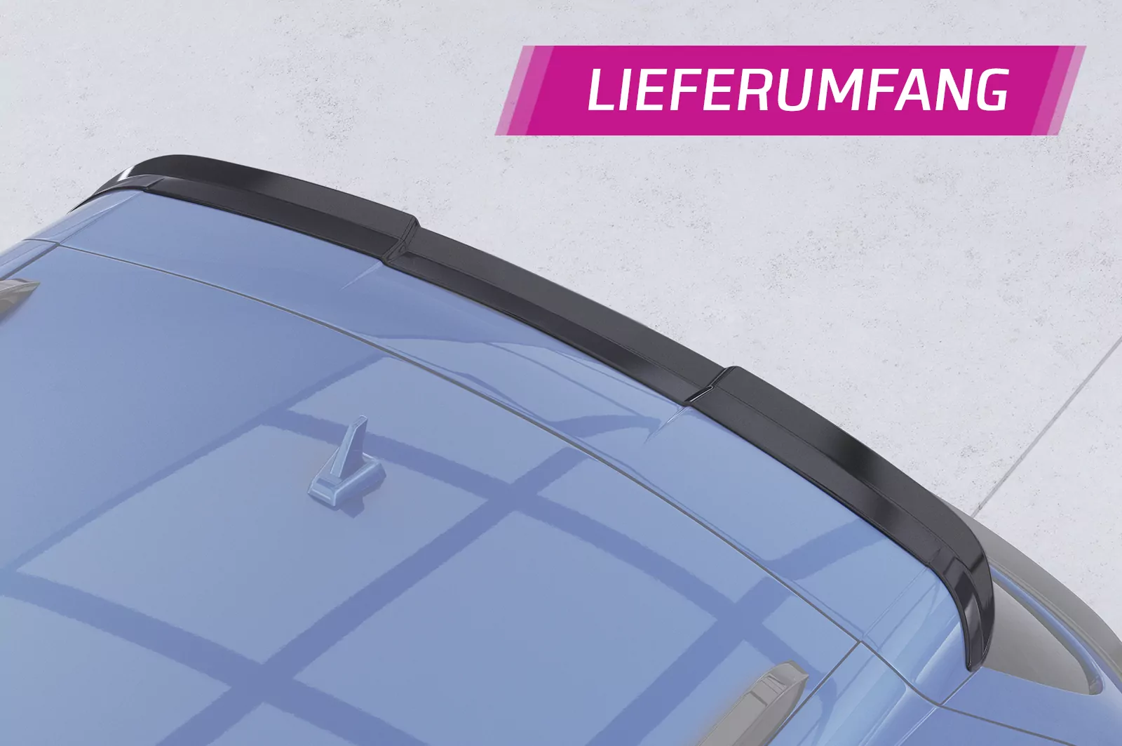 Heckflügel mit ABE für Audi Q5 S-Line/SQ5 (8R) HF809 Strukturiert (schwarz matt)