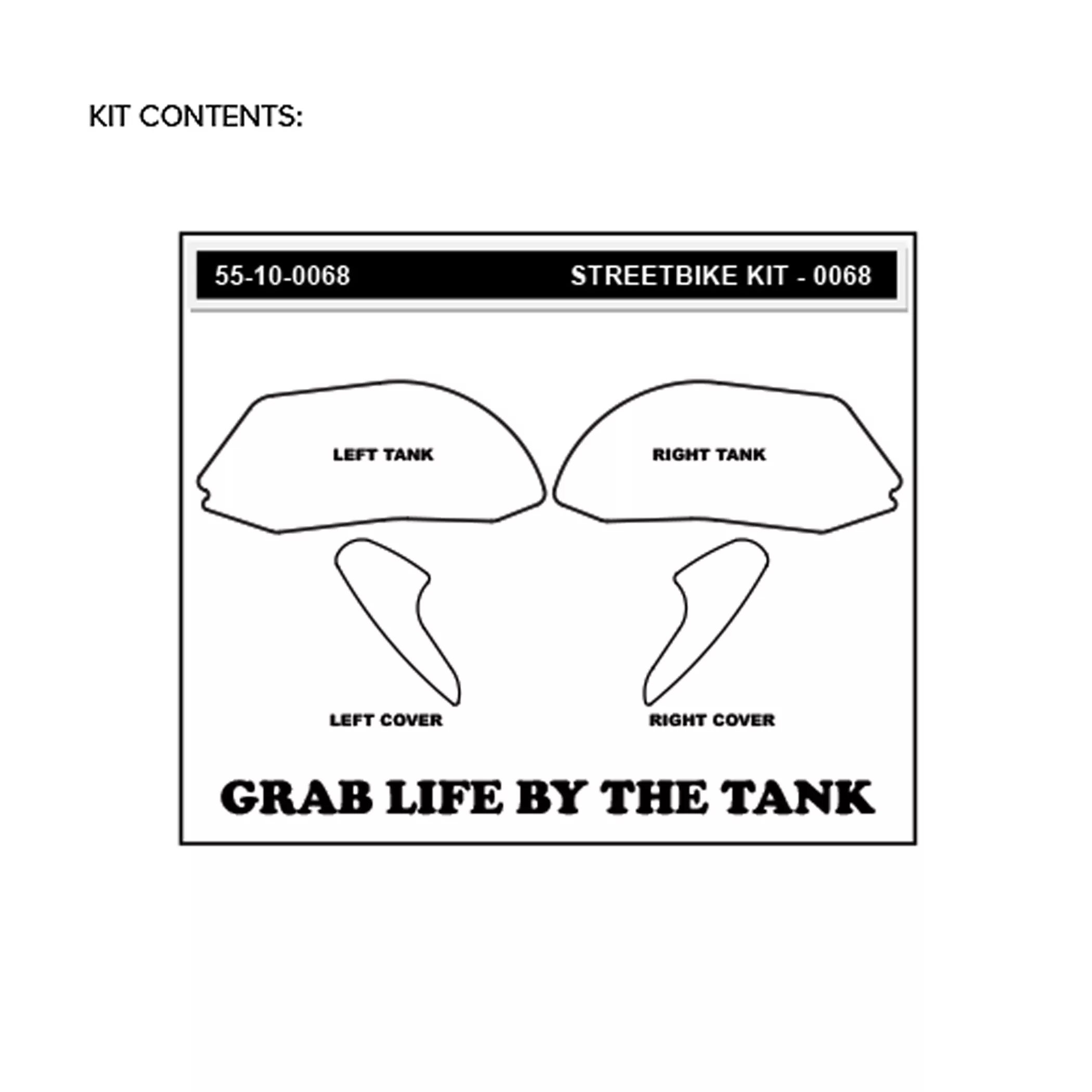 Stompgrip Traction Pad Volcano für Ducati Panigale 959 / Corse 16-19 Klar