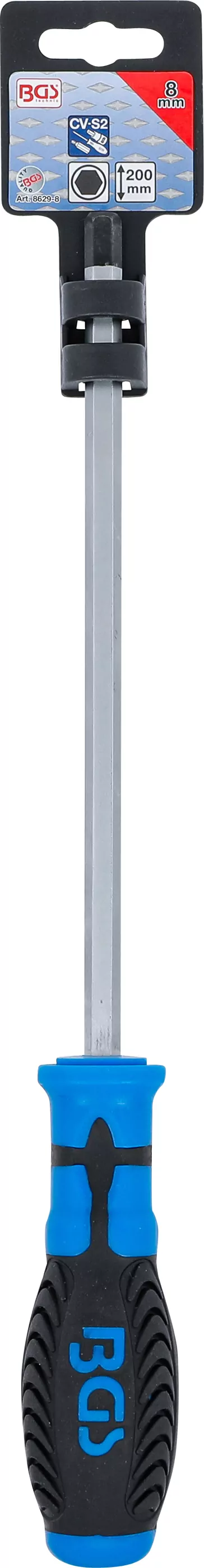 Schraubendreher | Innensechskant 8 mm | Klingenlänge 200 mm