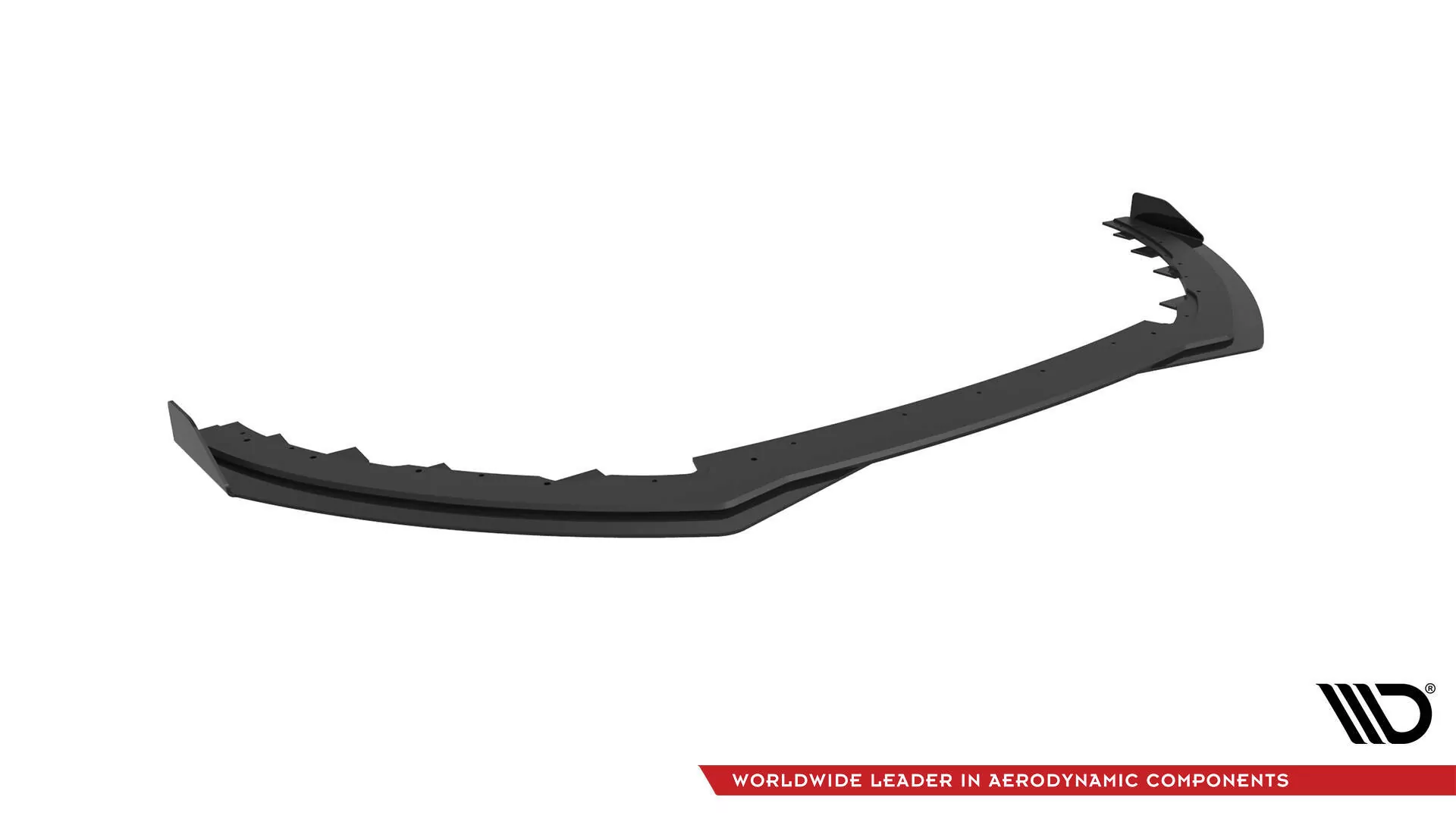 Street Pro Front Ansatz Für +Flaps Für + Flaps Ford Focus ST Mk3 Facelift Schwarz Hochglanz