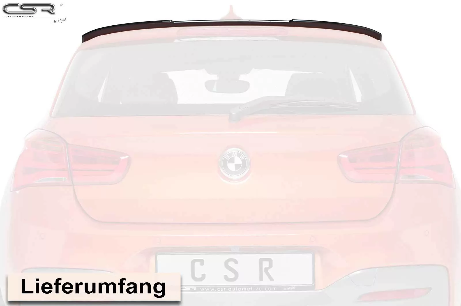 Heckflügel mit ABE für BMW 1er F20/F21 HF630-C Carbon Look Hochglanz