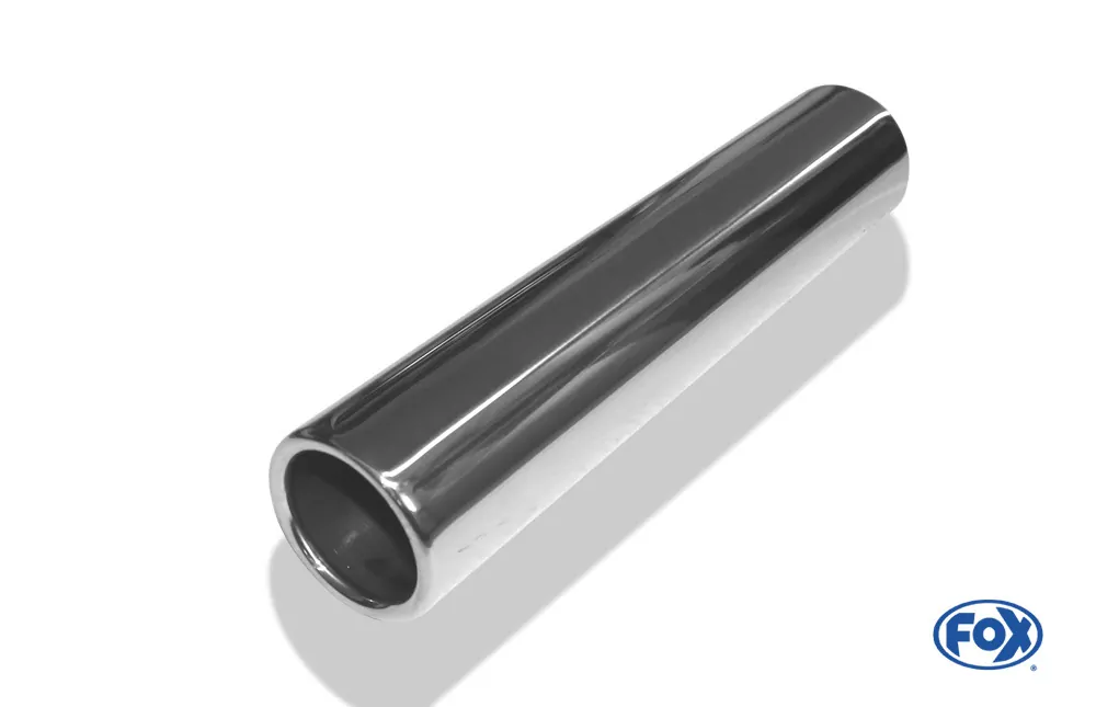 Anschweißendrohr Typ 12  Ø 63 mm / Länge: 300 mm - rund / eingerollt / gerade / ohne Absorber