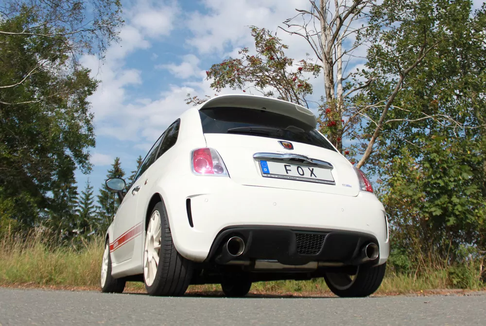 Fiat 500 Abarth  Endschalldämpfer quer Ausgang rechts/links - 1x100 Typ 25 rechts/links