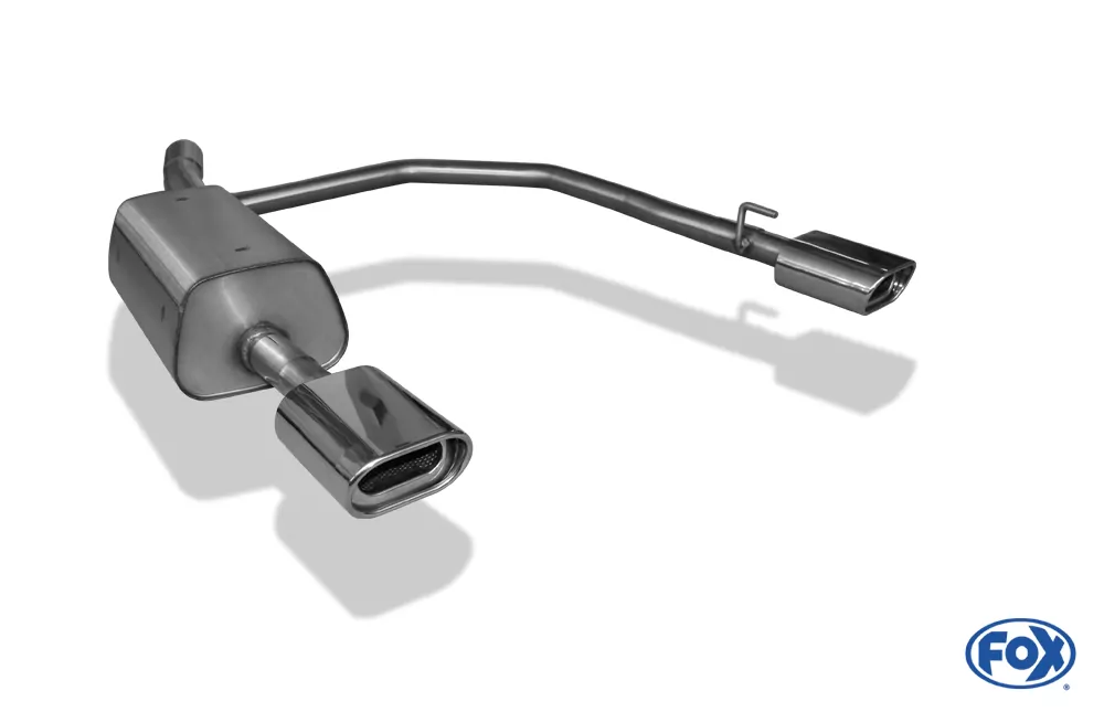 Opel Astra G Coupe/ Cabrio  Endschalldämpfer Ausgang rechts/links Ø63,5mm - 135x80 Typ 53 rechts/links