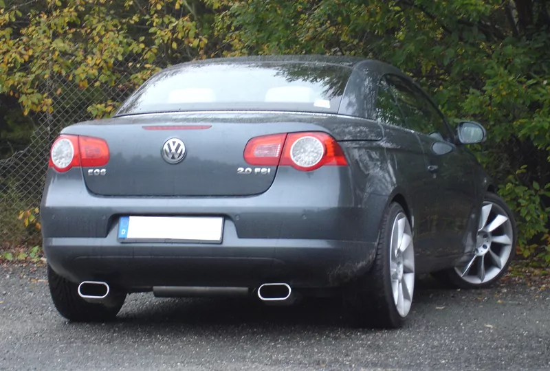 VW EOS - 1F  Endschalldämpfer Ausgang rechts/links - 160x80 Typ 57 rechts/links