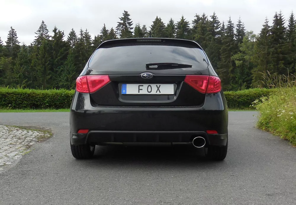 Subaru Impreza GHD Schrägheck  Endschalldämpfer quer rechts - 129x106 Typ 32