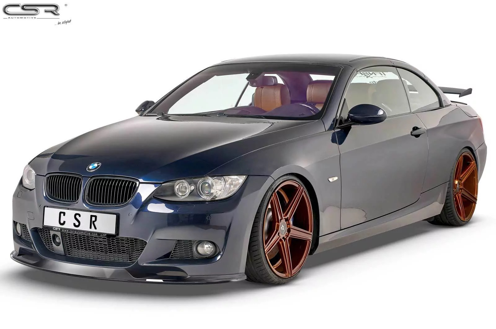Cup-Spoilerlippe mit ABE für BMW 3er E92/E93 M-Paket CSL372-M Carbon Look (matt)