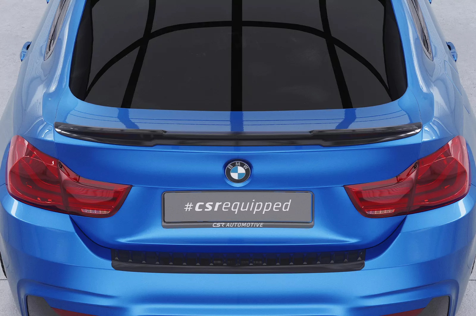 Heckflügel mit ABE für BMW 4er F36 Gran Coupe HF984 Schwarz Strukturiert