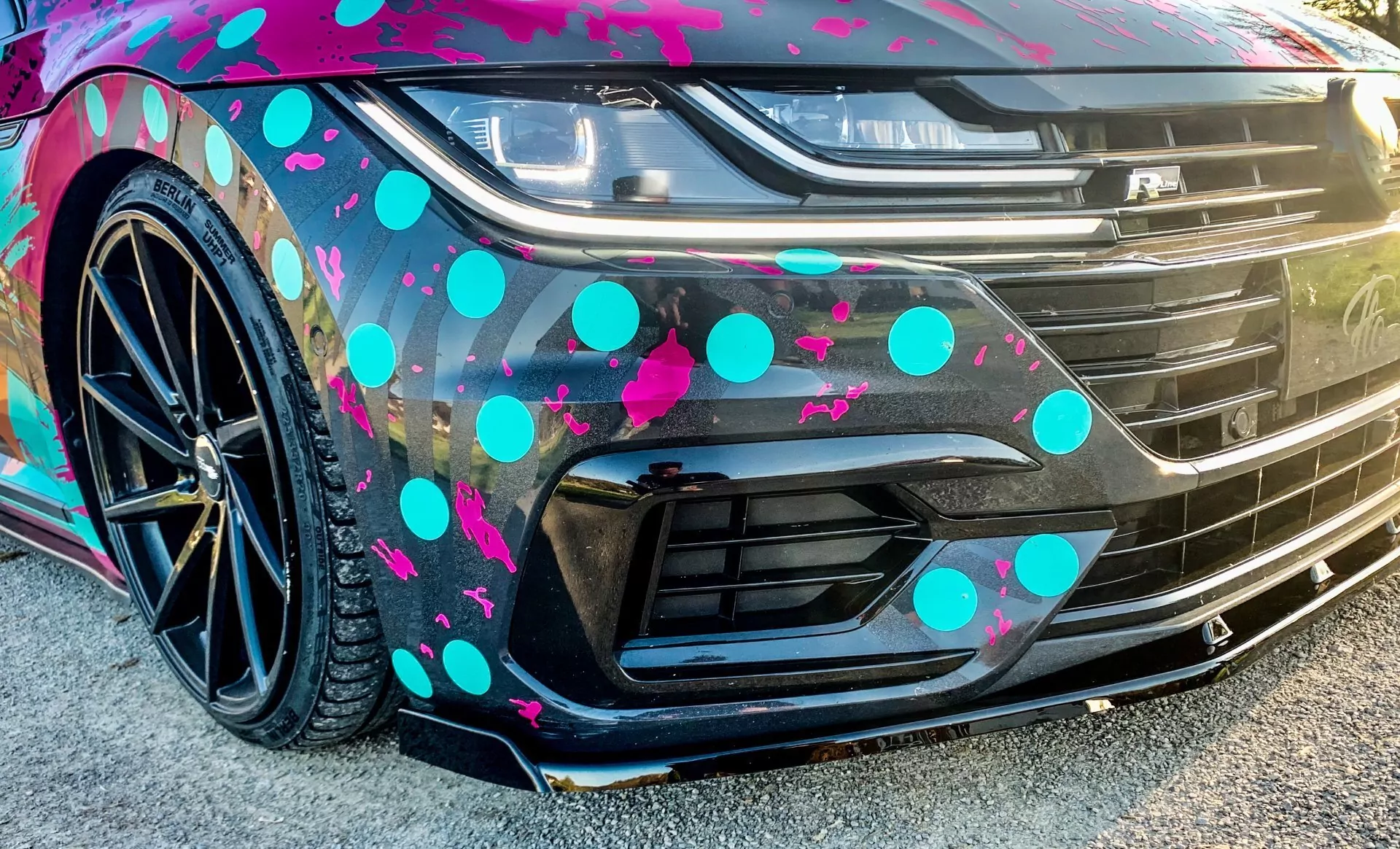 Cup Frontspoilerlippe mit Wing für VW Arteon