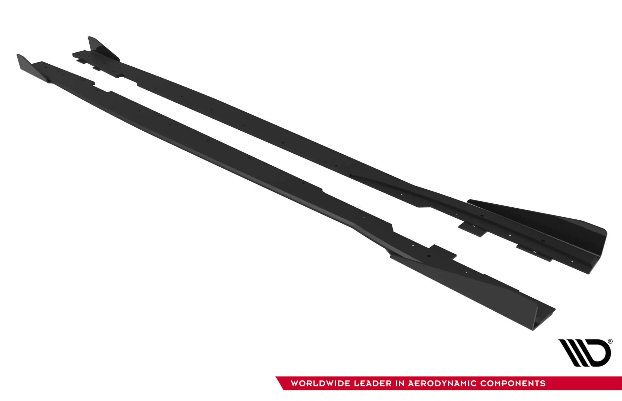 Street Pro Seitenschweller Ansatz Für + Flaps Ford Focus ST Mk3 Facelift Schwarz Hochglanz