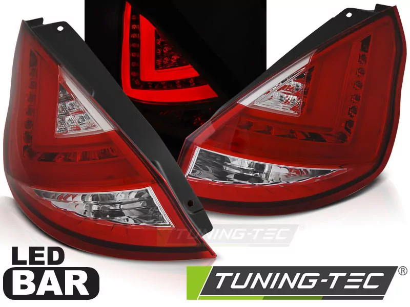 Ford Fiesta Mk7 12-16 Hb Red White Led Bar
