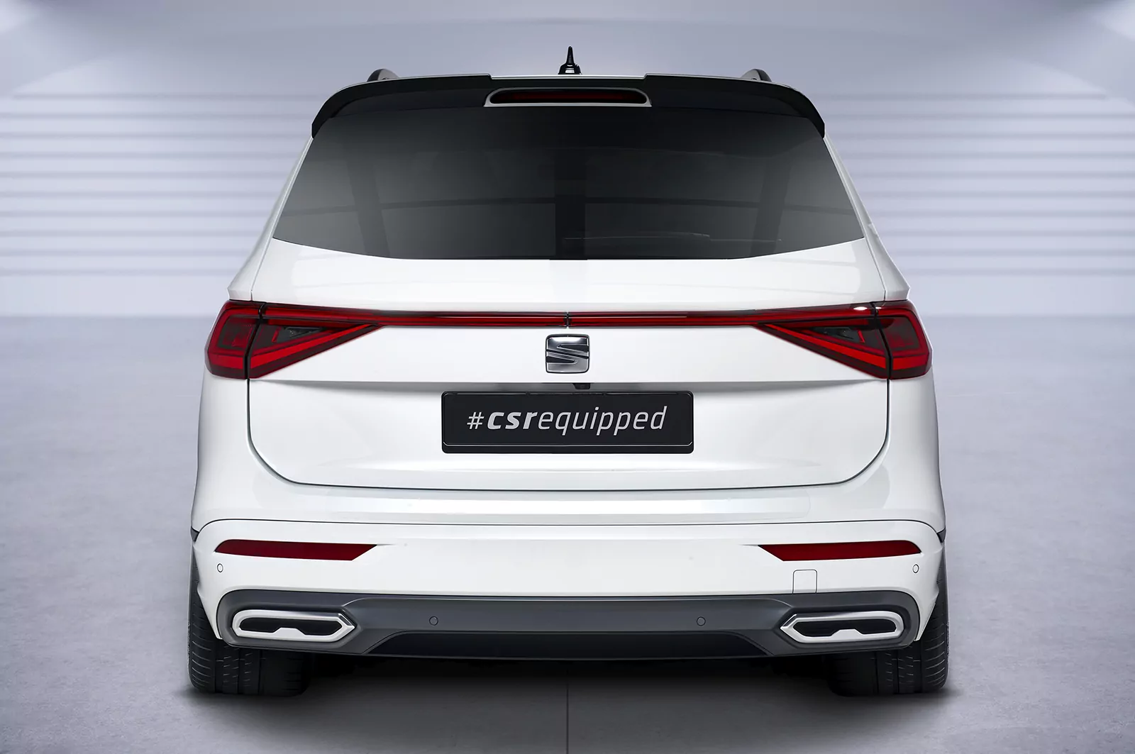 Heckflügel mit ABE für Seat Tarraco FR HF927 Schwarz Strukturiert