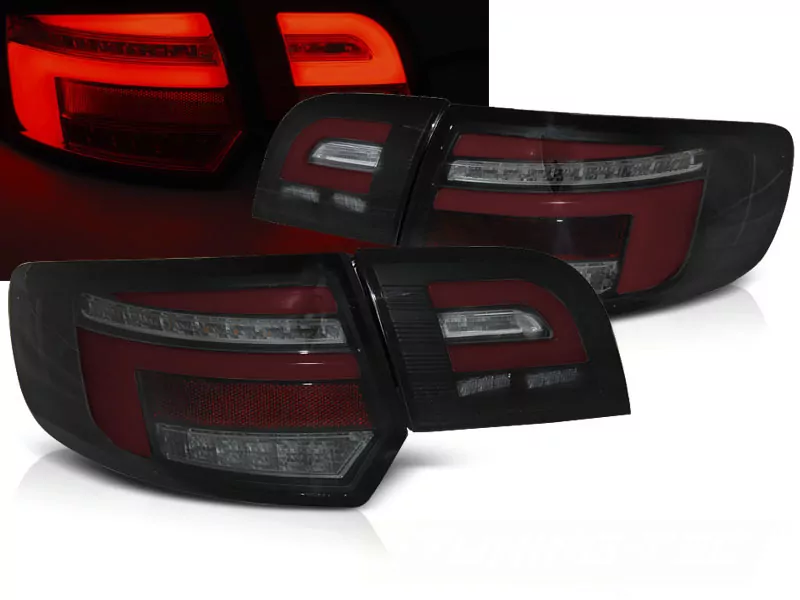 Led Bar Red Tail Lights Black Seq Fits Audi A3 8p 5d 08-12