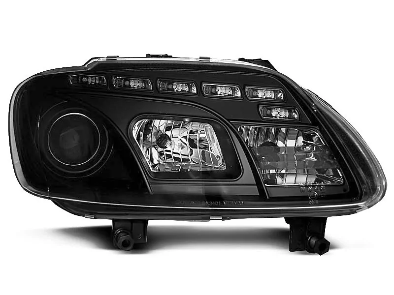HEADLIGHTS DAYLIGHT BLACK fits VW TOURAN 02.03-10.06 / CADDY