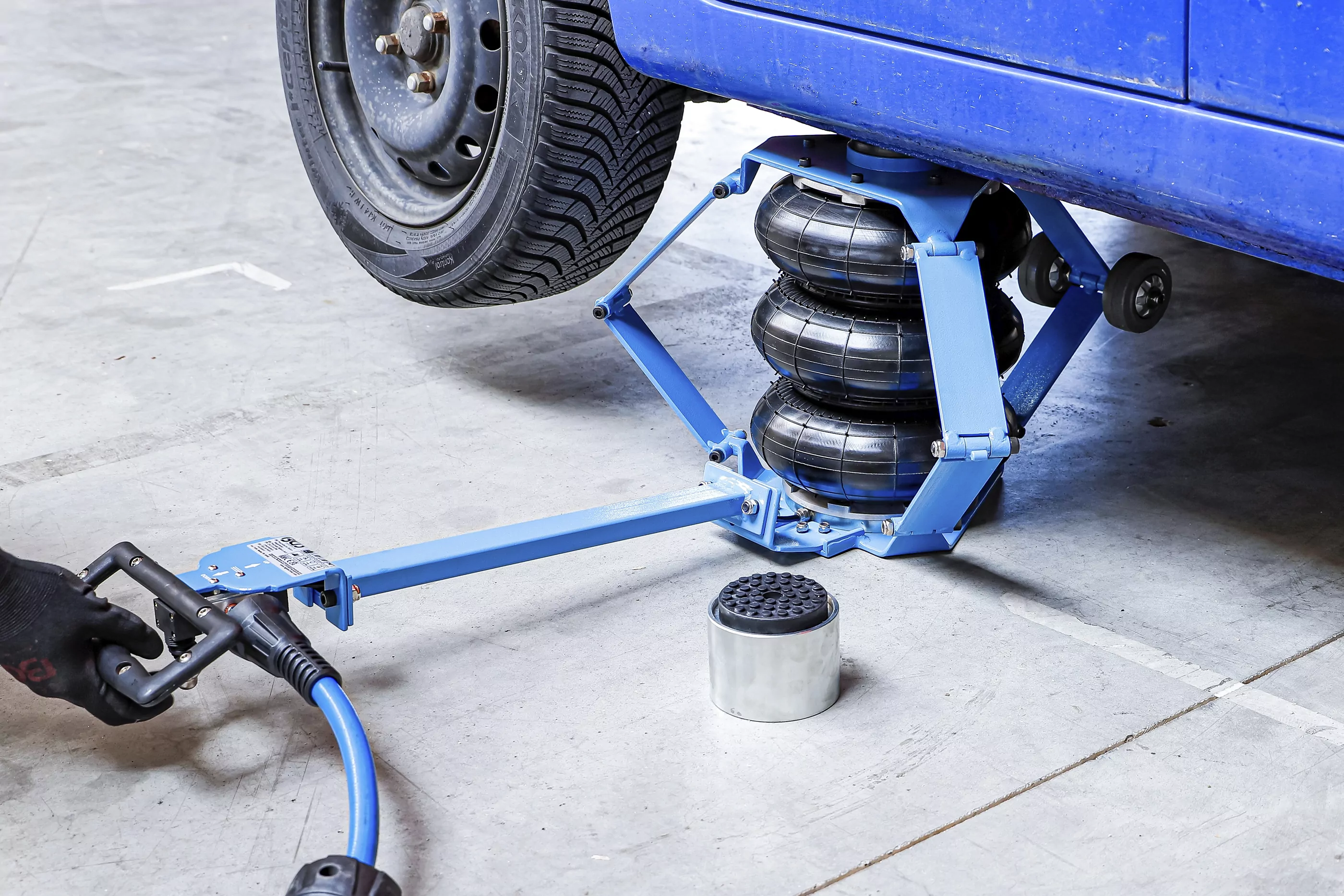 Pneumatischer Ballon-Wagenheber | fahrbar | max. 505 mm | 2000 kg