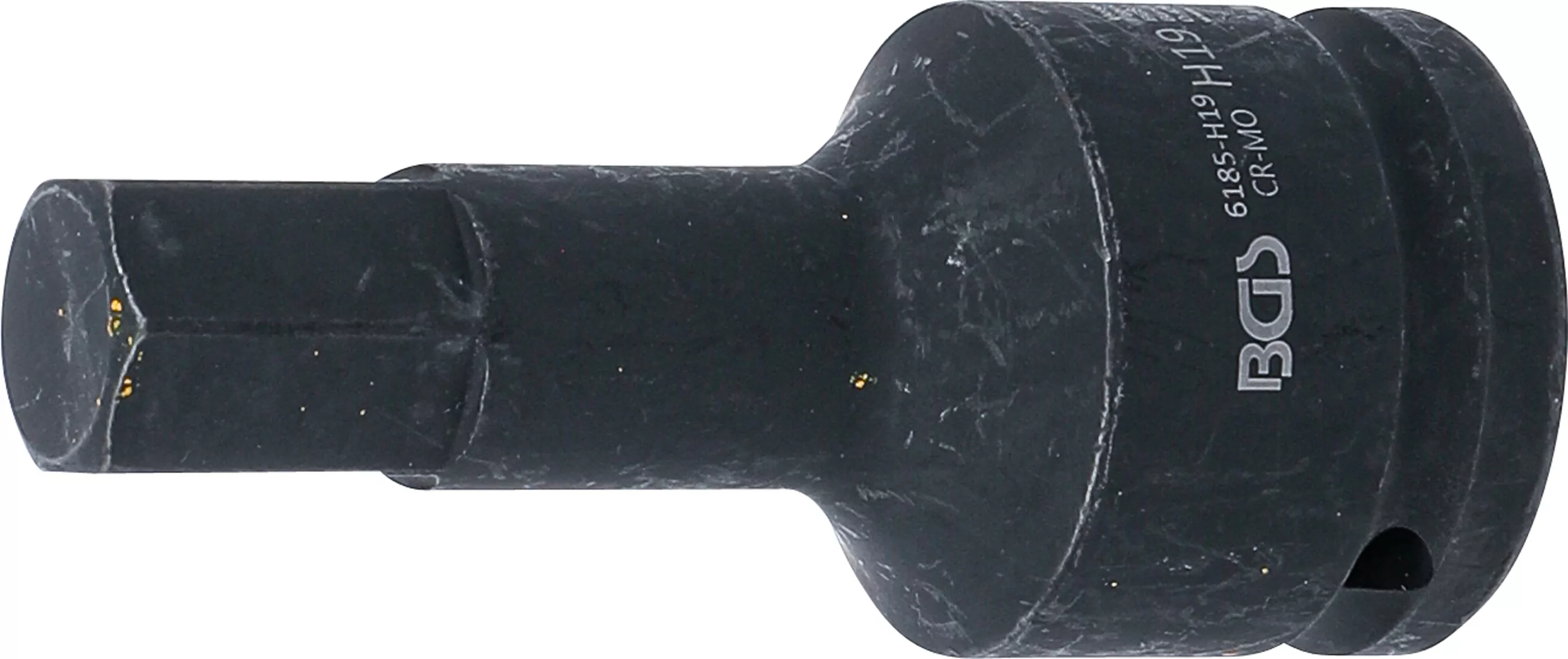 Kraft-Bit-Einsatz | Länge 100 mm | Antrieb Innenvierkant 20 mm (3/4") | Innensechskant 19 mm