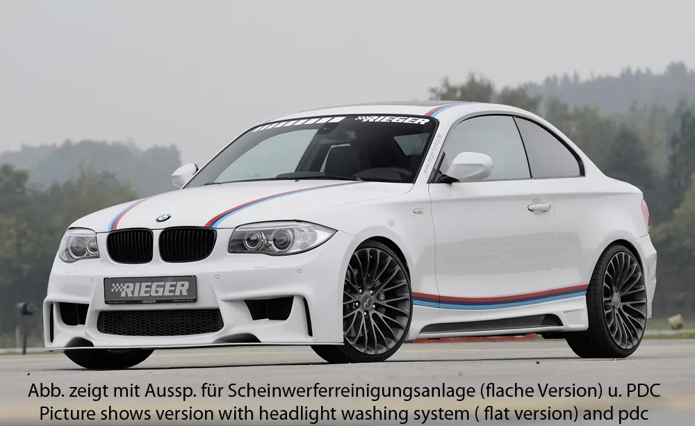 Rieger Spoilerstoßstange für BMW 1er E87  (187 / 1K2/1K4) - Lim. 09.04-08.11 carbon optik